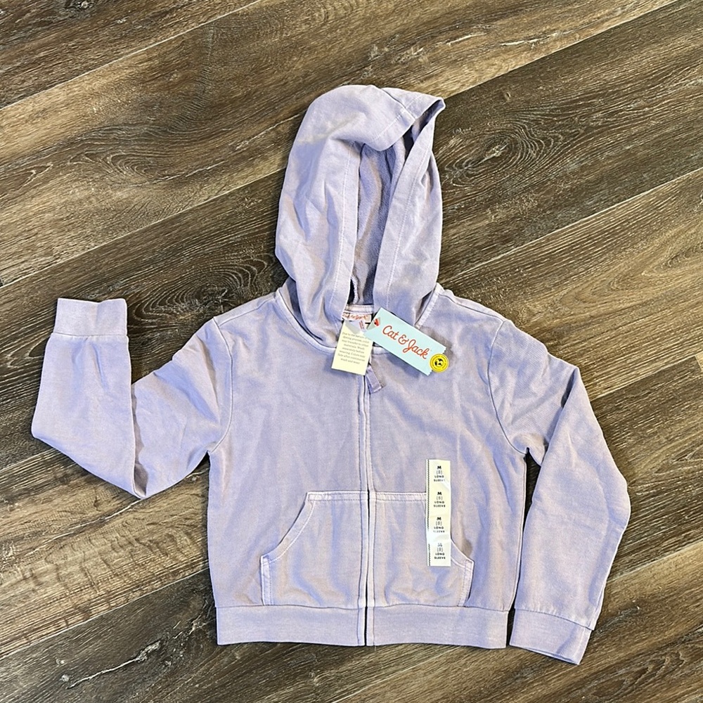 Cat & Jack Purple Kids Girls Lightweight Jacket Medium